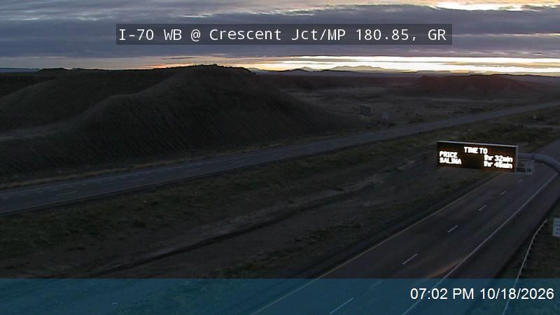 I-70 WB @ Crescent Jct / MP 180.85, GR
