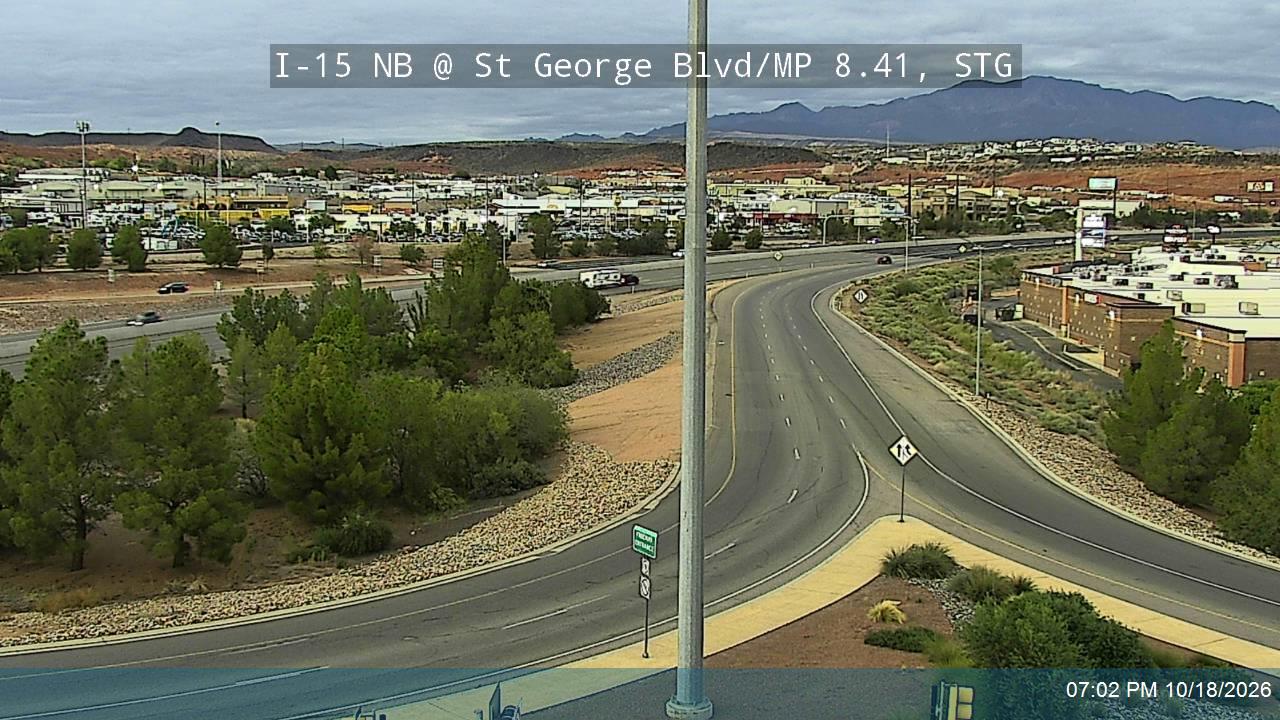 I-15 NB @ St George Blvd / SR-34 / MP 8.41, STG