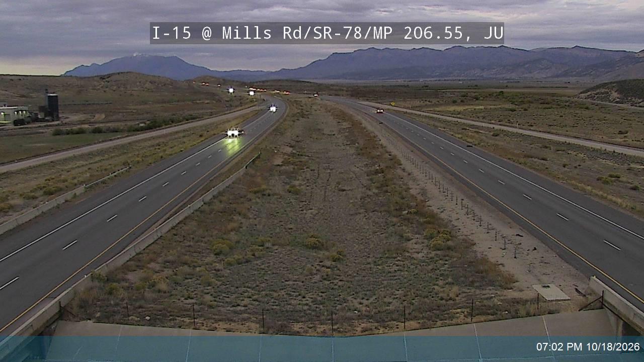 I-15 @ Mills Rd / SR-78 / MP 206.55, JU