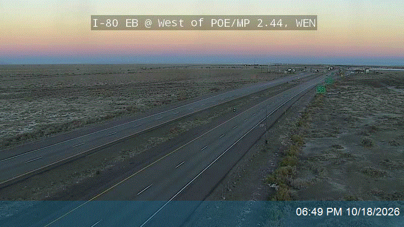 I-80 EB @ West of POE / MP 2.44, WEN