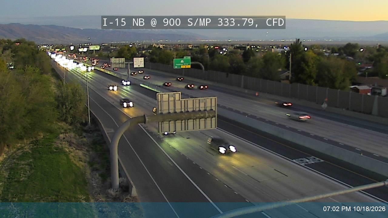 I-15 NB @ 900 S / MP 333.79, CFD