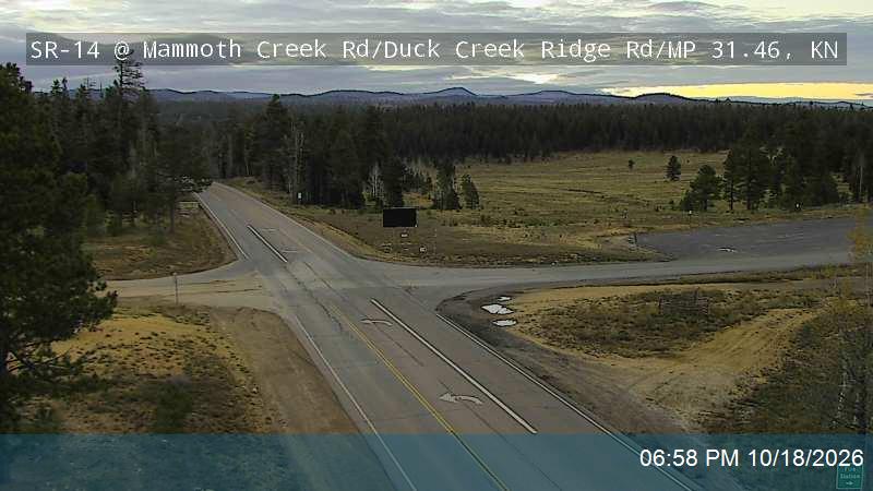 SR-14 EB @ Mammoth Creek Rd / Duck Creek Ridge Rd / MP 31.06, KN