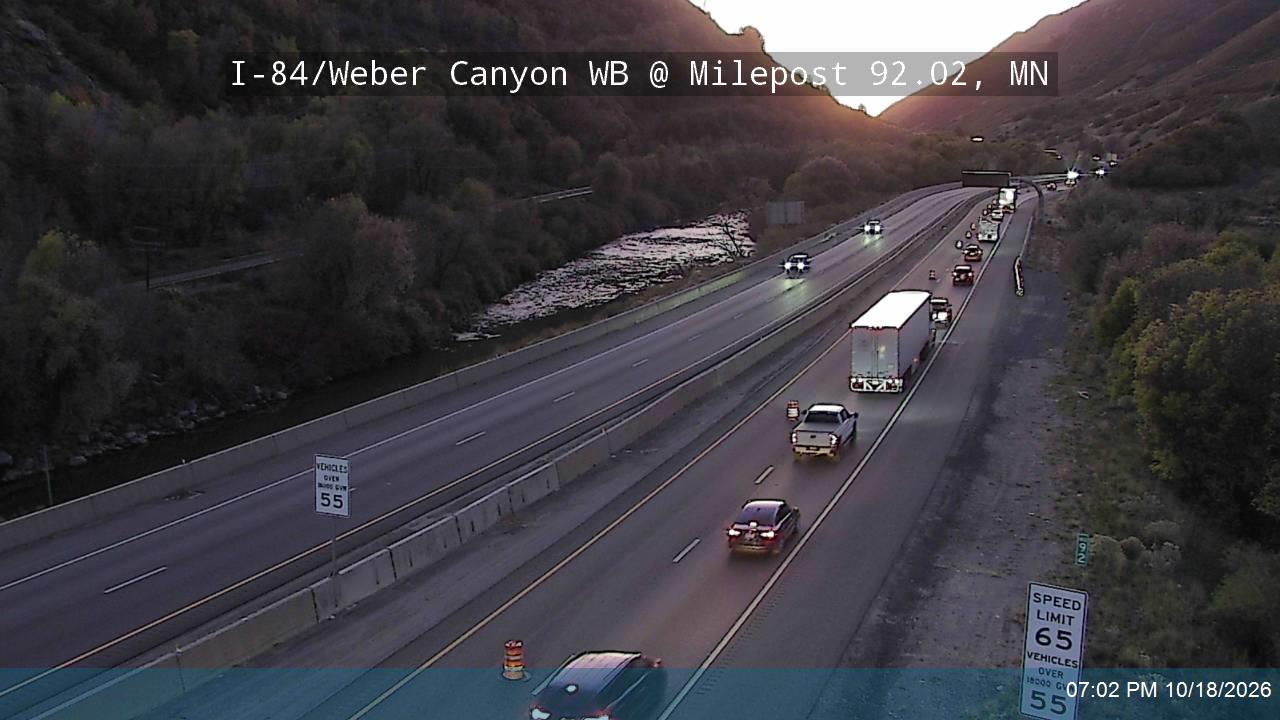 I-84 / Weber Canyon WB  @ Milepost 92.02, MN