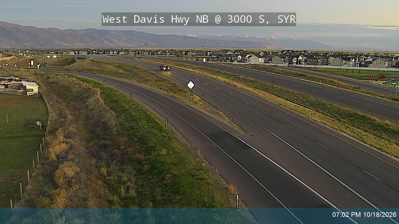 West Davis Hwy / SR-177 NB @ 3000 S / MP 12.35, SYR