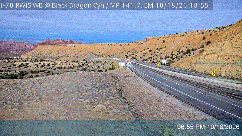 I-70 RWIS WB @ Black Dragon Canyon / MP 141.7, EM