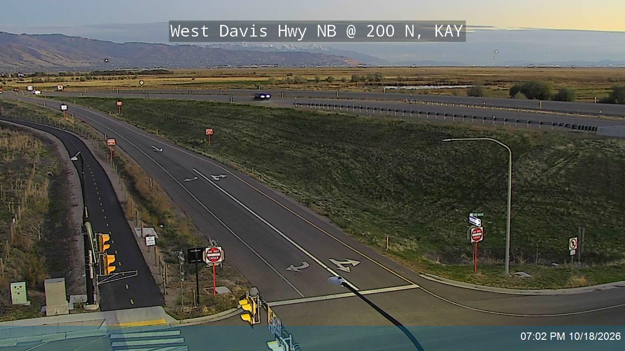 West Davis Hwy / SR-177 NB @ 200 N / MP 7.69, KAY