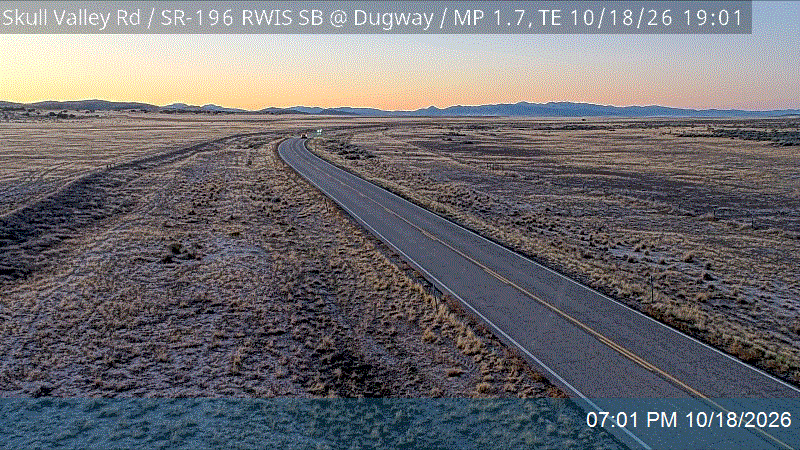 Skull Valley Rd / SR-196 RWIS SB @ Dugway / MP 1.7, TE