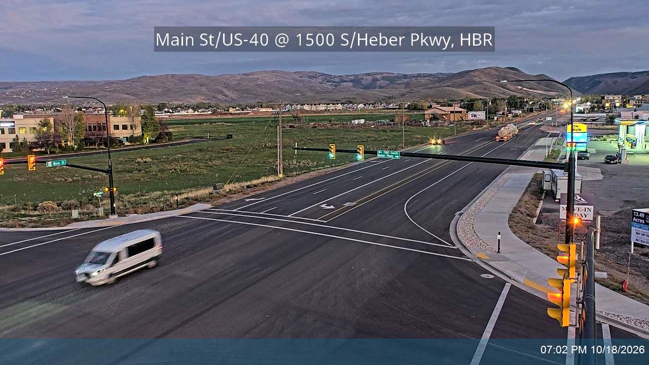 Main St / US-40 @ 1500 S / Heber Pkwy, HBR