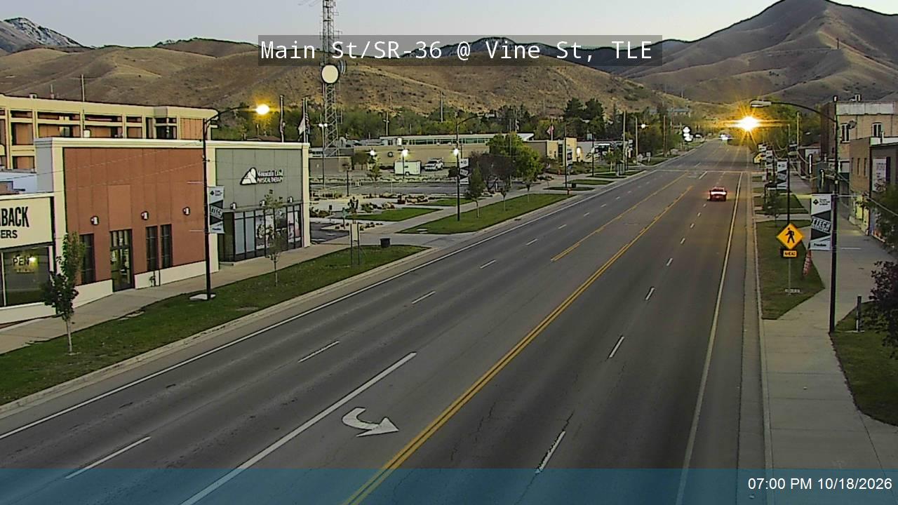 Main St / SR-36 @ Vine St, TLE
