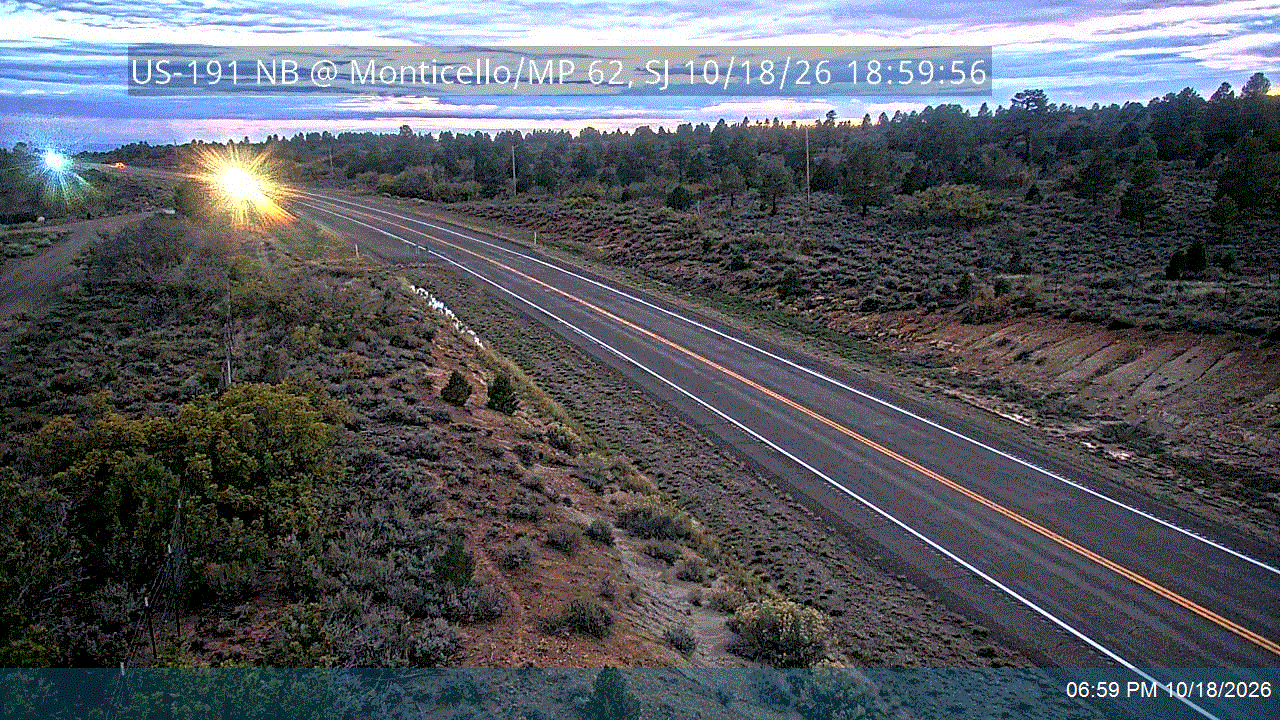US-191 RWIS NB @ Monticello / MP 62, SJ