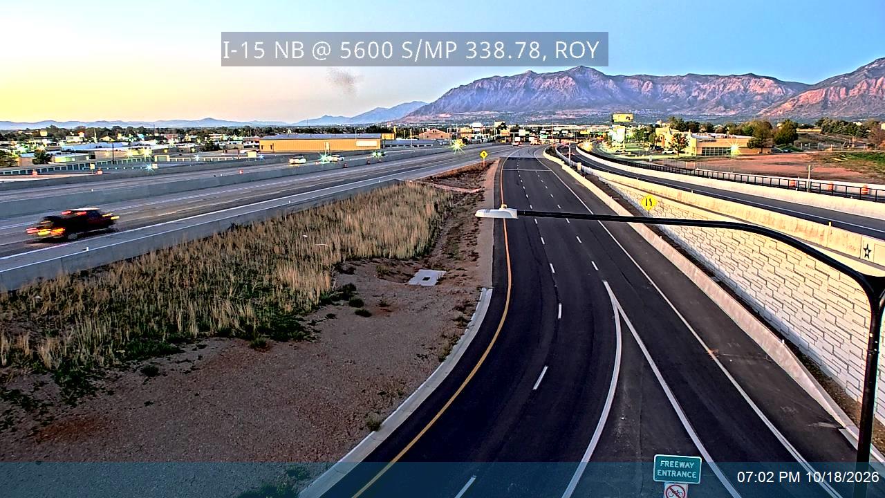 I-15 NB @ MP 338.28 / 5600 S, ROY
