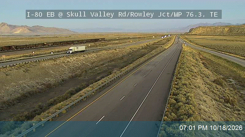 I-80 EB @ Skull Valley Rd / Rowley Jct / SR-196 / MP 76.3, TE