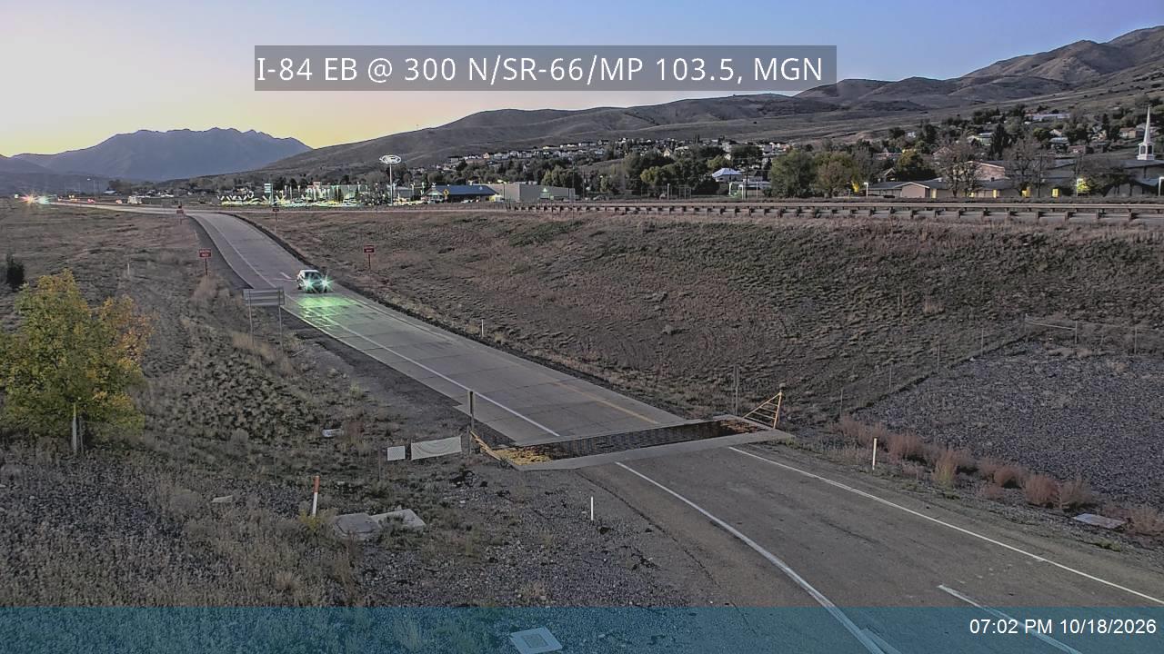 I-84 Off-ramp EB @ 300 N / SR-66 / MP 103.5, MGN