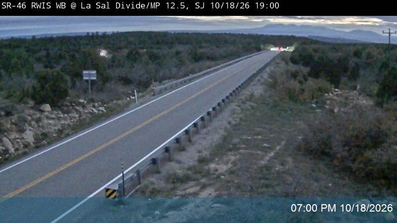 SR-46 RWIS WB @ La Sal Divide / MP 12.5, SJ