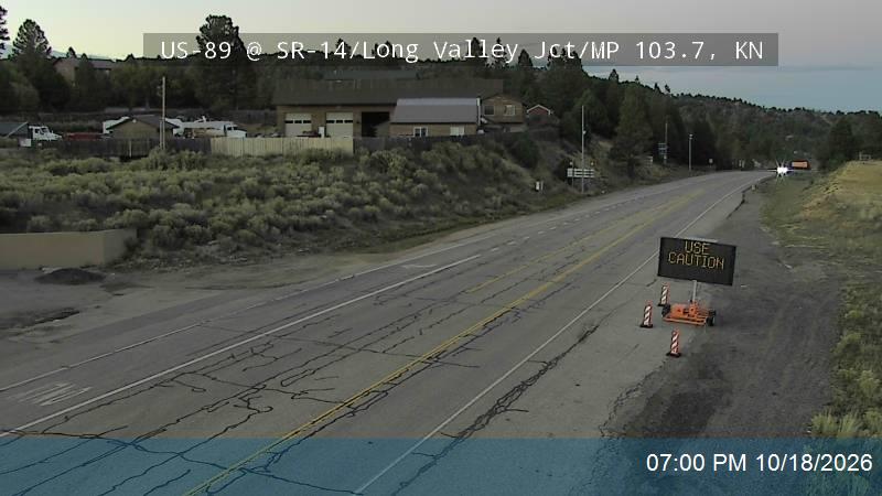 US-89 @ SR-14 / Long Valley Jct / MP 103.7, KN