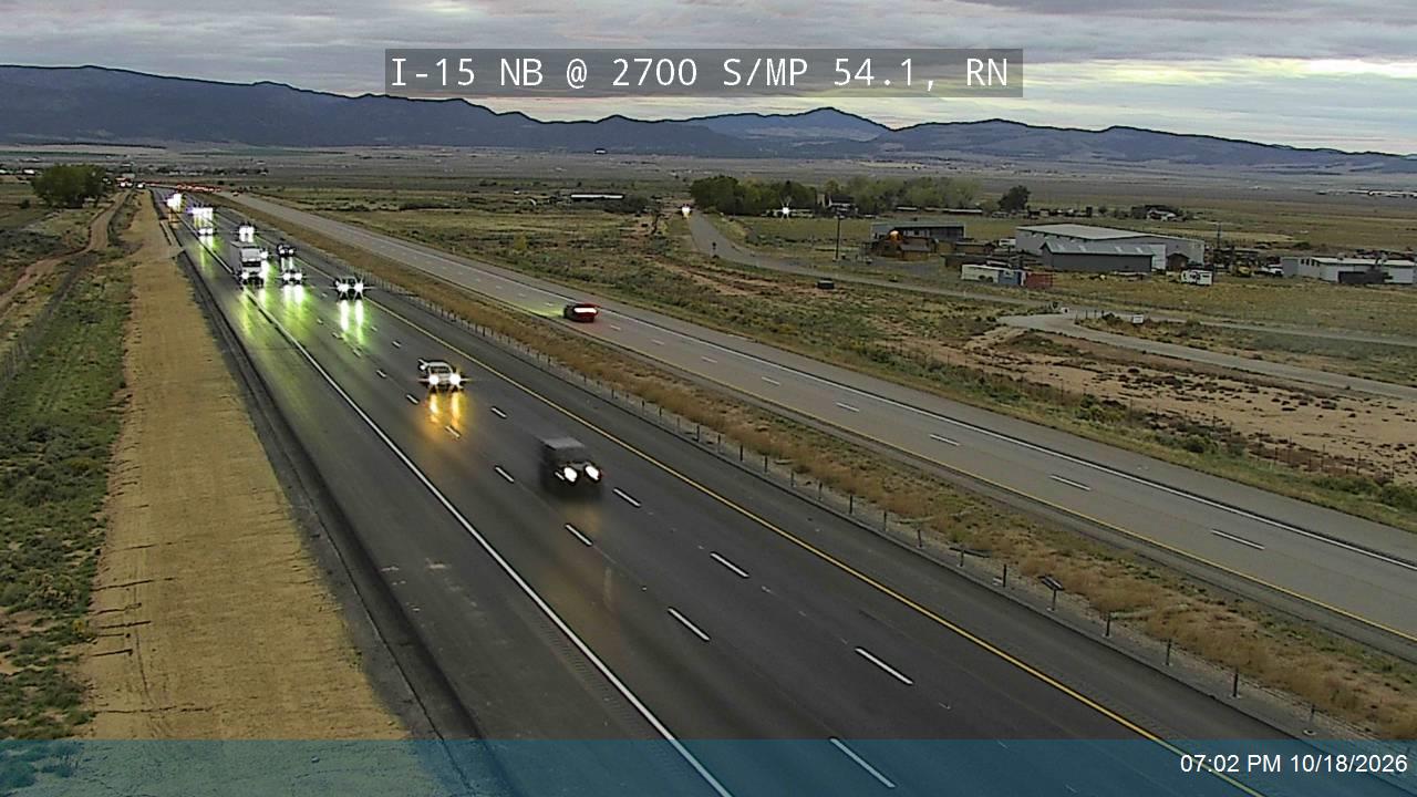 I-15 NB @ Cedar City / MP 54.1, RN