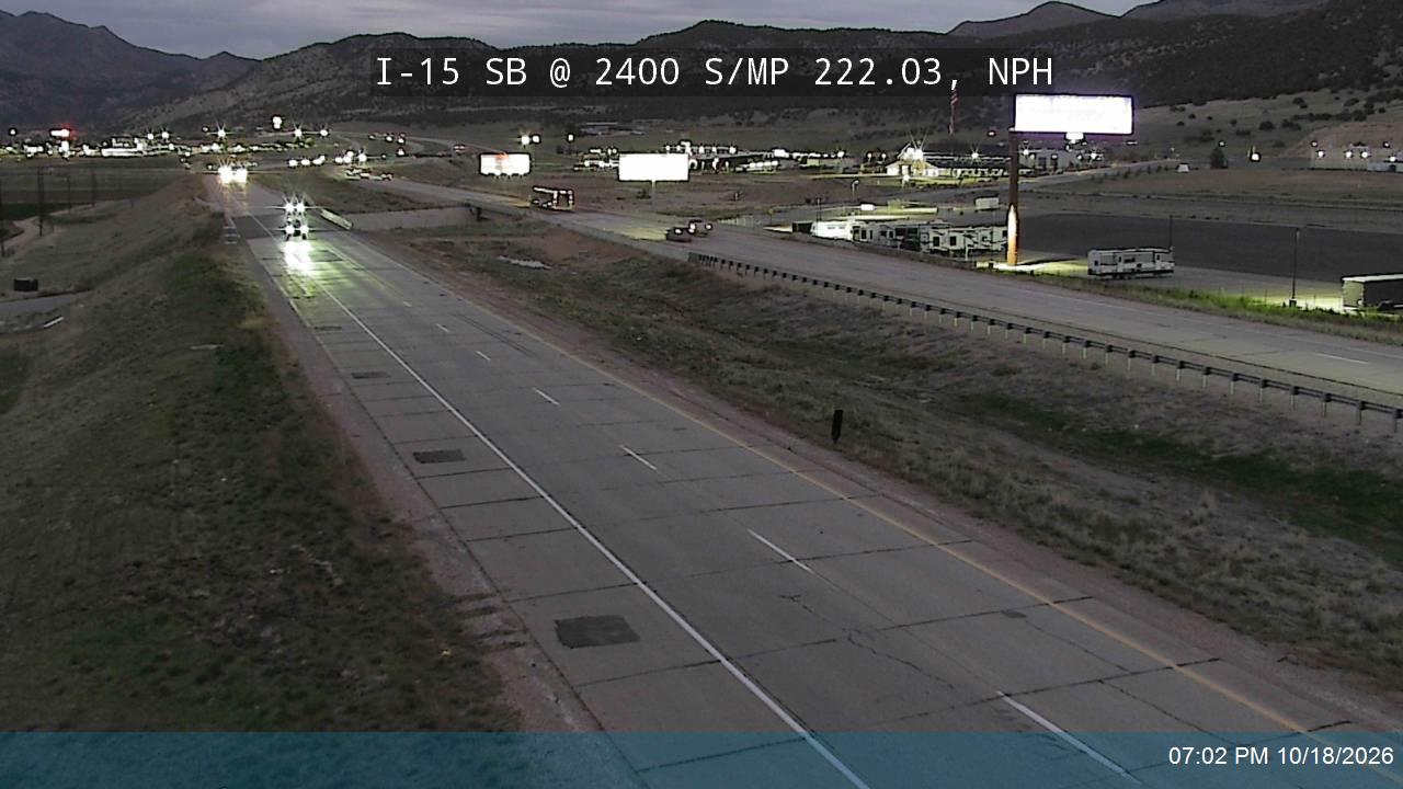 I-15 SB @ 2400 S / MP 222.03, NPH