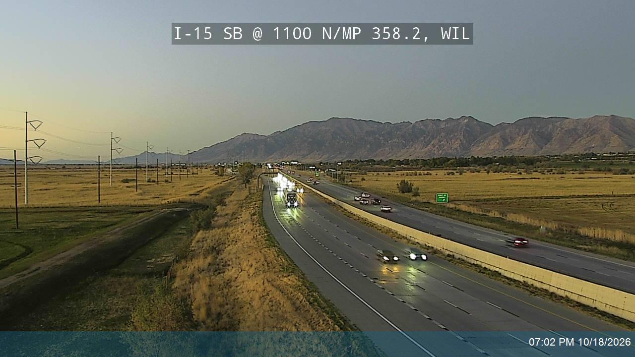 I-15 SB @ 1100 N / MP 358.2, WIL