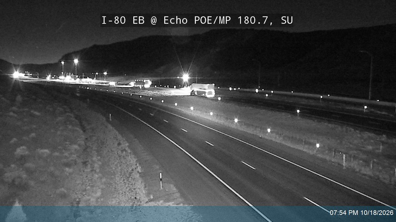 I-80 EB @ Echo POE / MP 180.7, SU