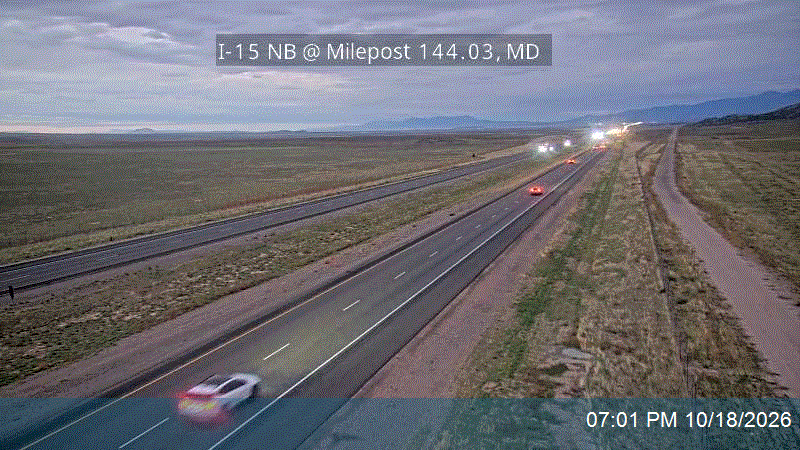 I-15 NB @ Milepost 144.03, MD