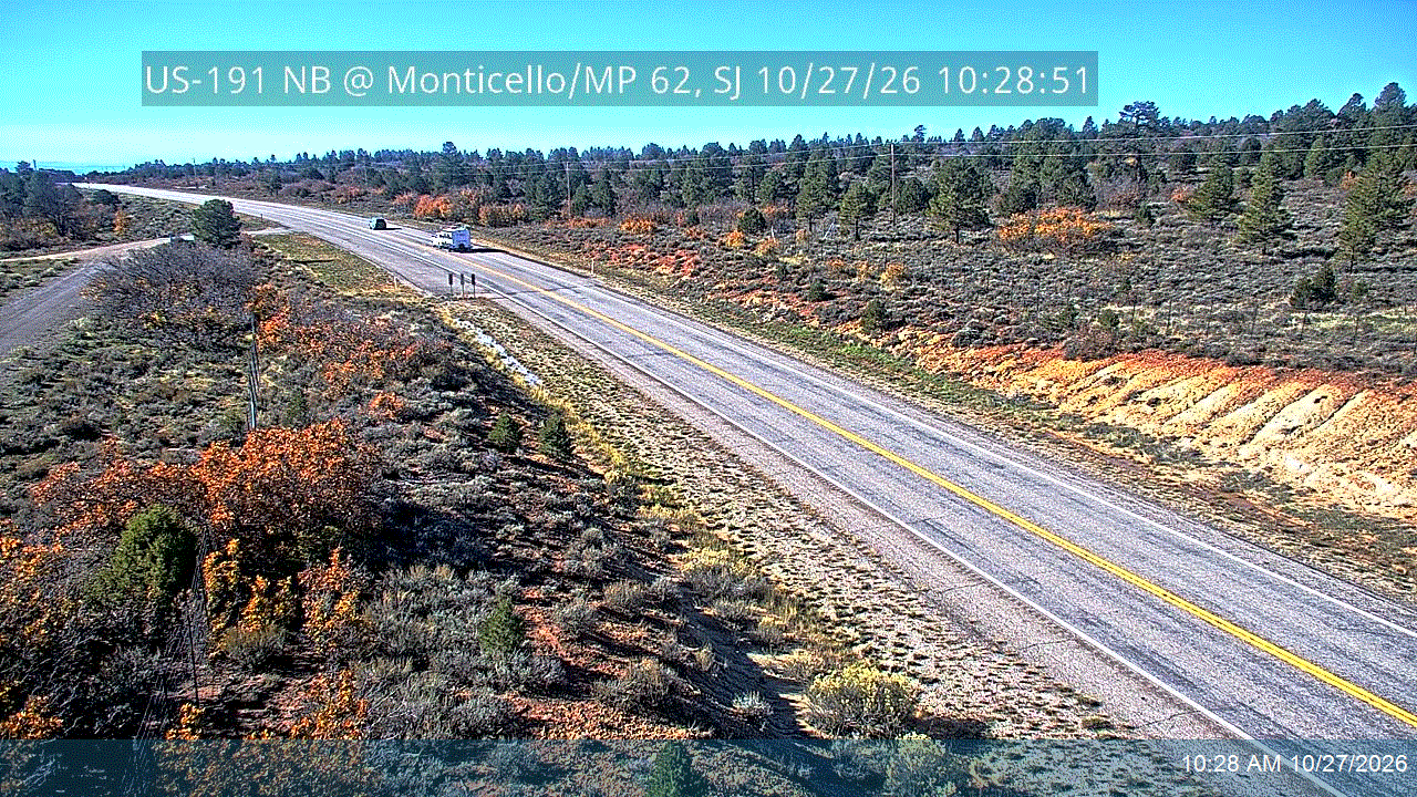 US-191 RWIS NB @ Monticello / MP 62, SJ