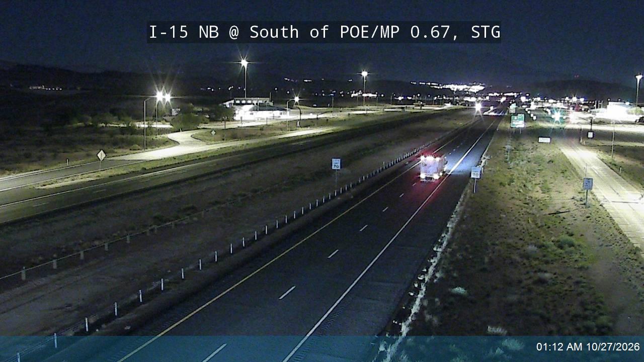 I-15 NB @ South of POE / MP 0.67, STG