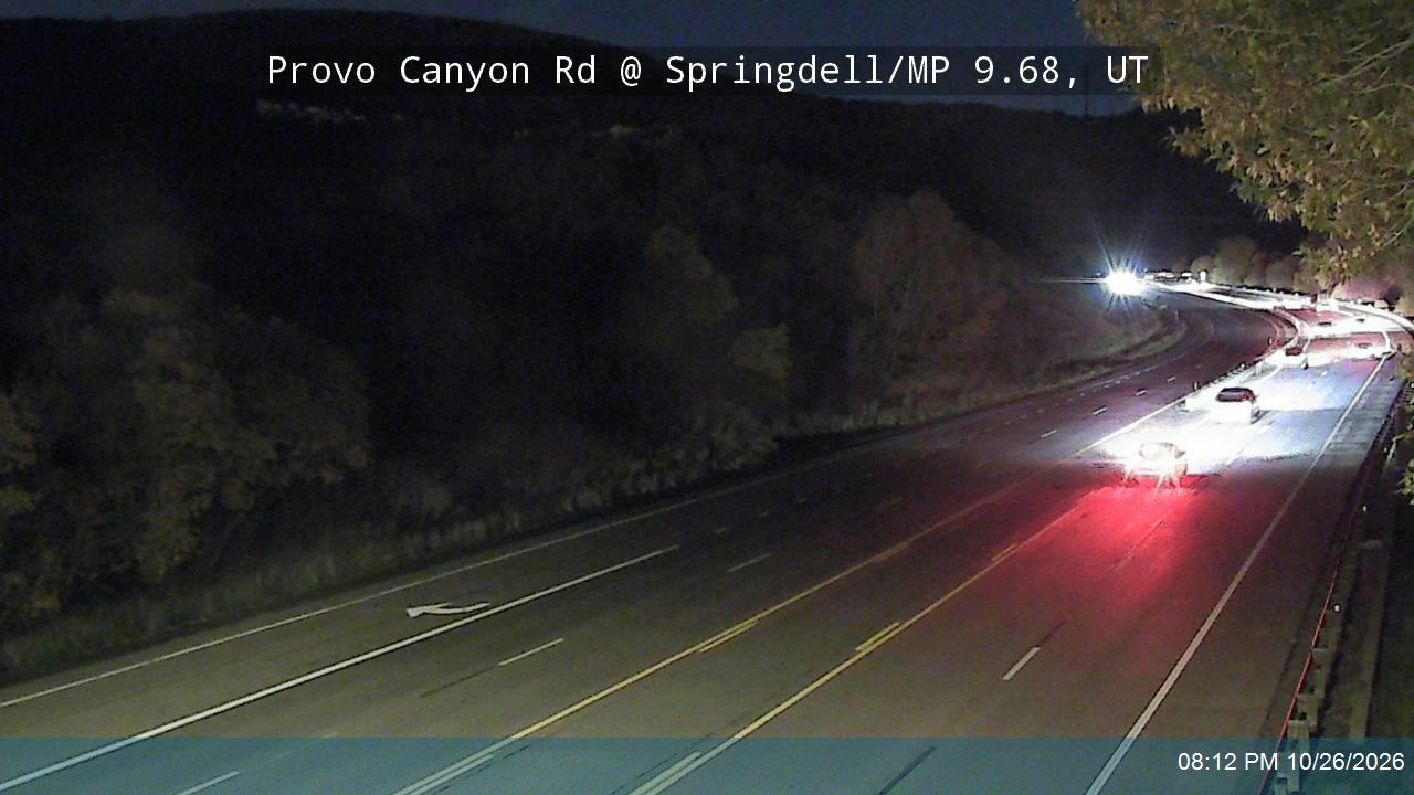 Provo Canyon Rd / US-189 @ Springdell / MP 9.68, UT