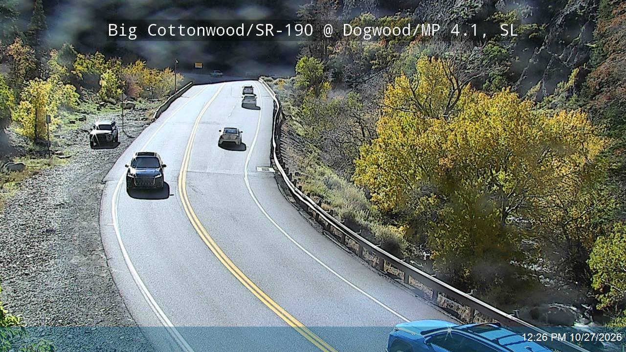 Big Cottonwood Canyon Rd / SR-190 @ Dogwood / MP 4.1, SL