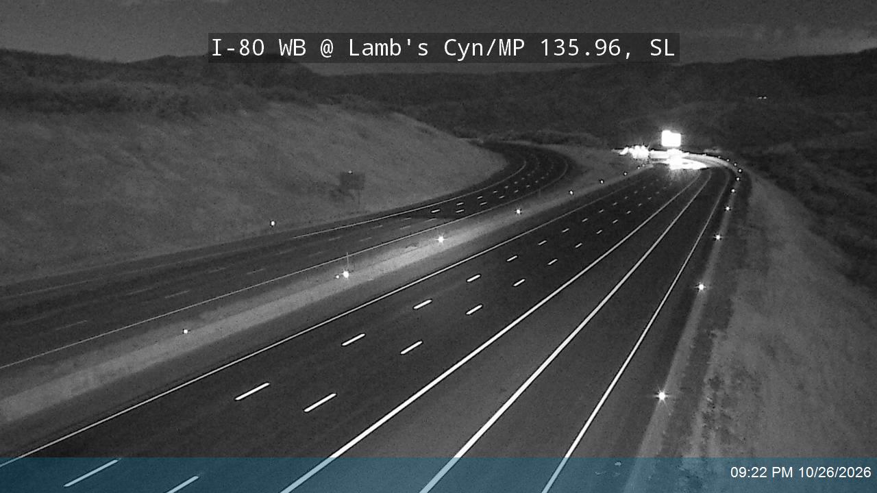 I-80 / Parleys Canyon WB @ Lambs Canyon Rd On-ramp / MP 135.96, SL