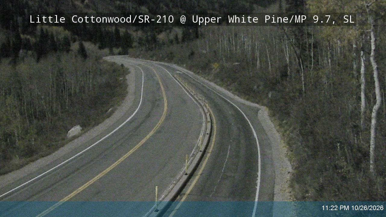Little Cottonwood Rd / SR-210 WB @ Upper White Pine / MP 9.7, SL