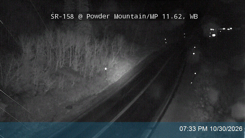 SR-158 @ Powder Mountain / MP 11.62, WB road camera