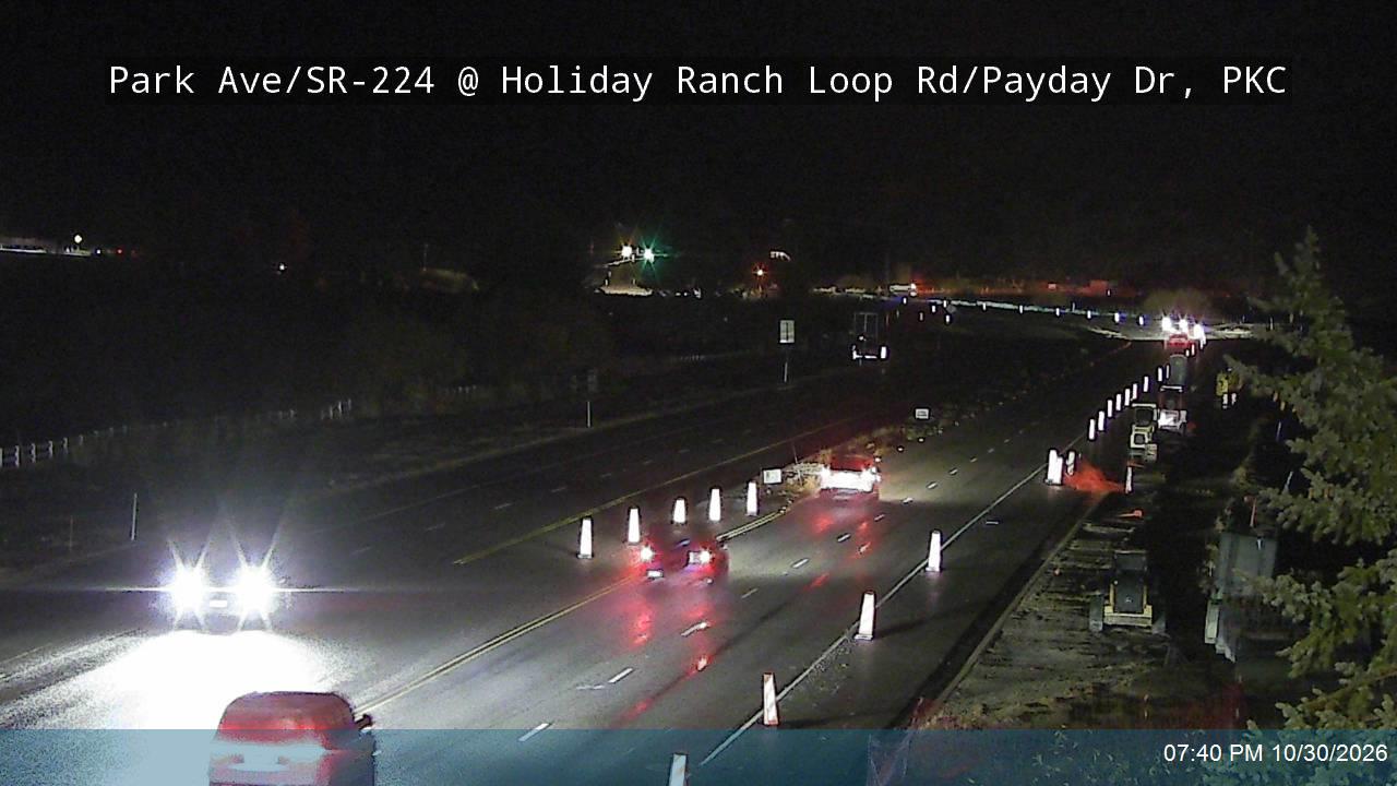 Park Ave / SR-224 @ Holiday Ranch Loop Rd / Payday Dr, PKC road camera