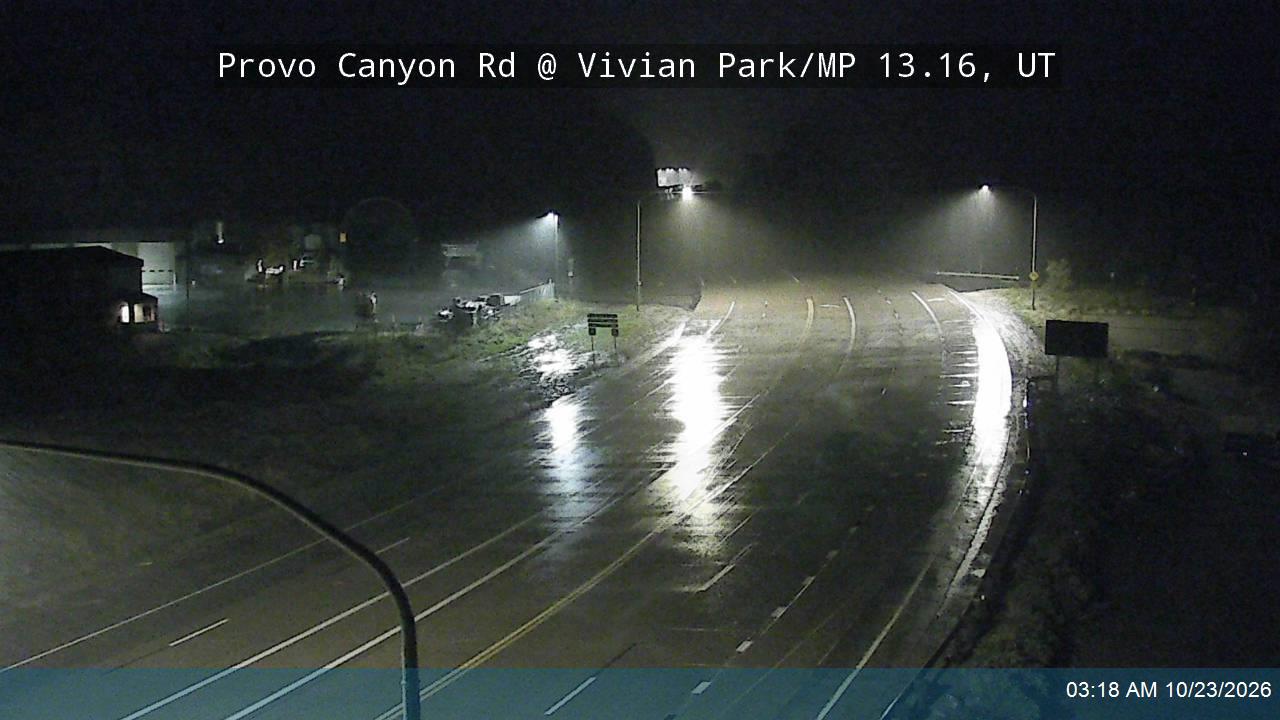 Provo Canyon Rd / US-189 @ Vivian Park / MP 13.16, UT road camera