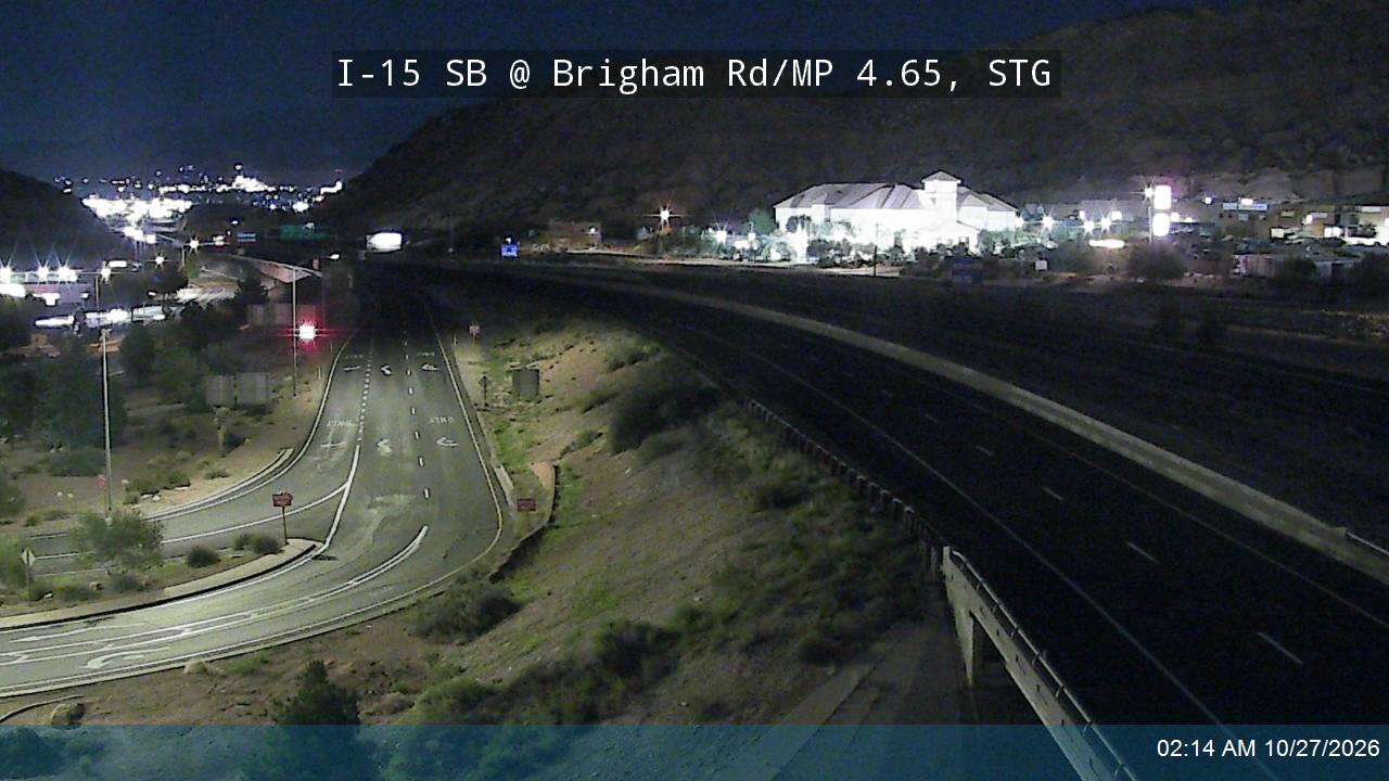 I-15 SB @ Brigham Rd / MP 4.65, STG