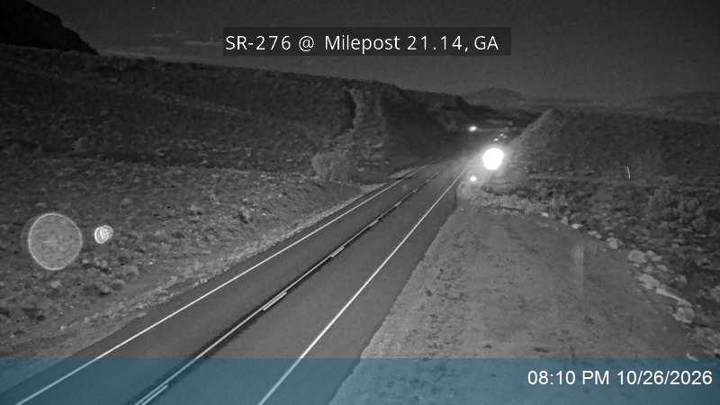 SR-276 SB @ Milepost 21.14, GA