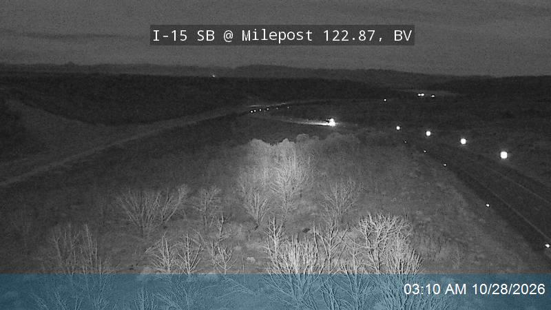 I-15 SB @ Milepost 122.87, BV