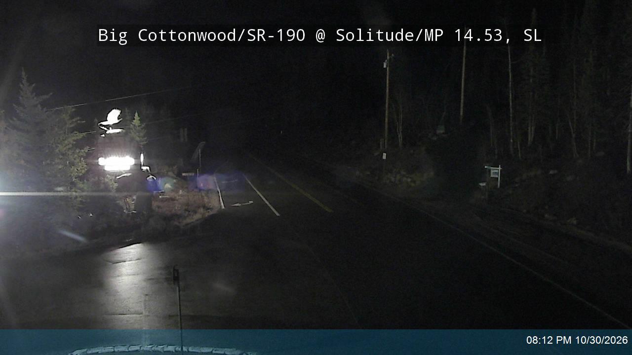 Big Cottonwood Canyon Rd / SR-190 @ Solitude / MP 14.53, SL road camera
