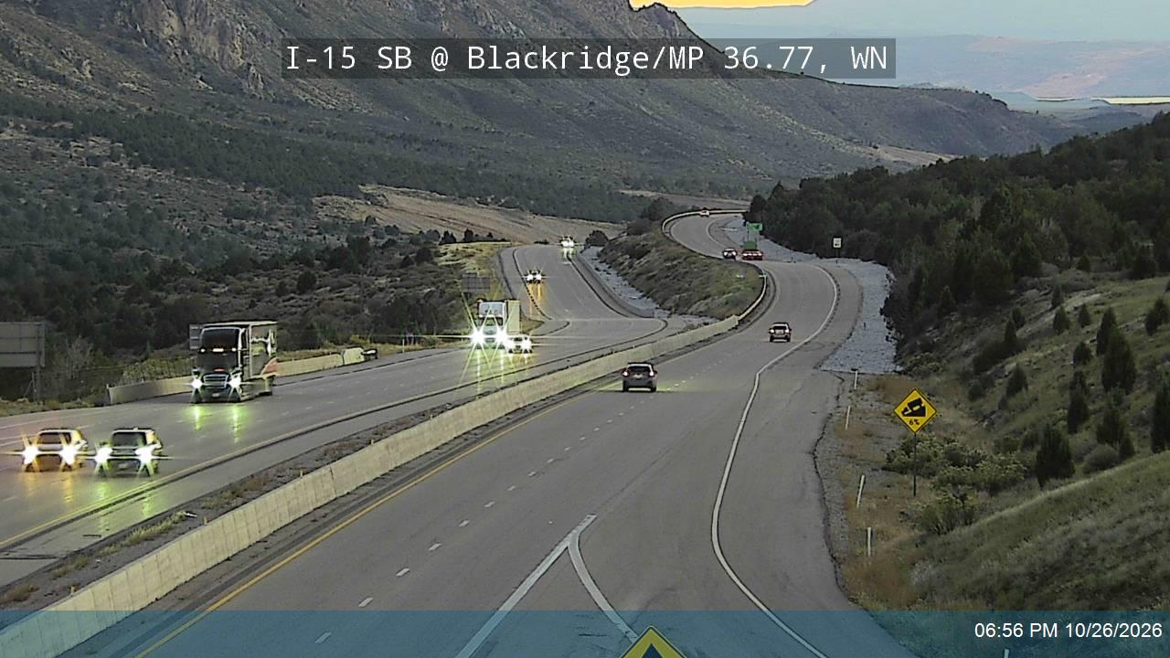 I-15 SB @ Blackridge / Exit 36 / MP 36.77, WN