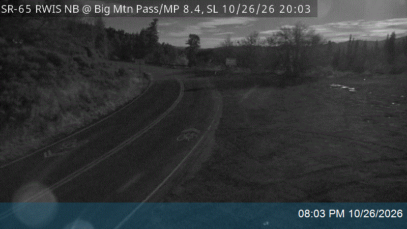 SR-65 RWIS NB @ Big Mountain Pass / SL-MN Co Line / MP 8.4, SL