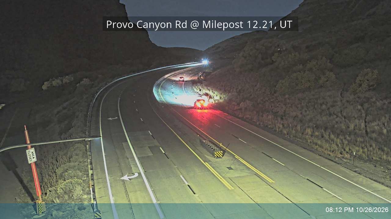 Provo Canyon Rd / US-189 @ Milepost 12.21, UT