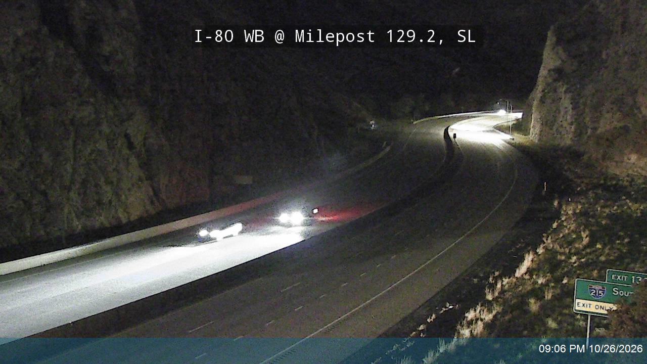 I-80 / Parleys Canyon WB @ Chain Up Area West / MP 129.2, SL