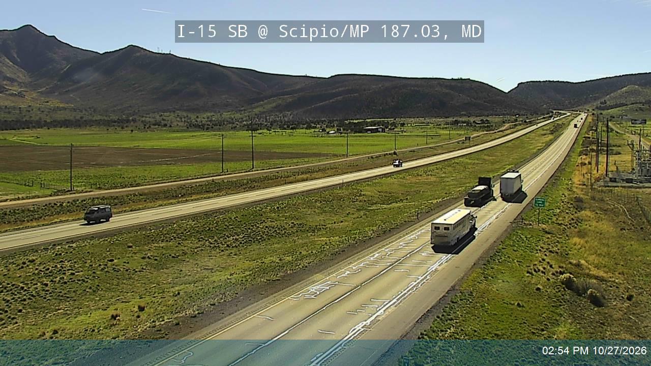 I-15 SB @ Scipio / MP 187.03, MD