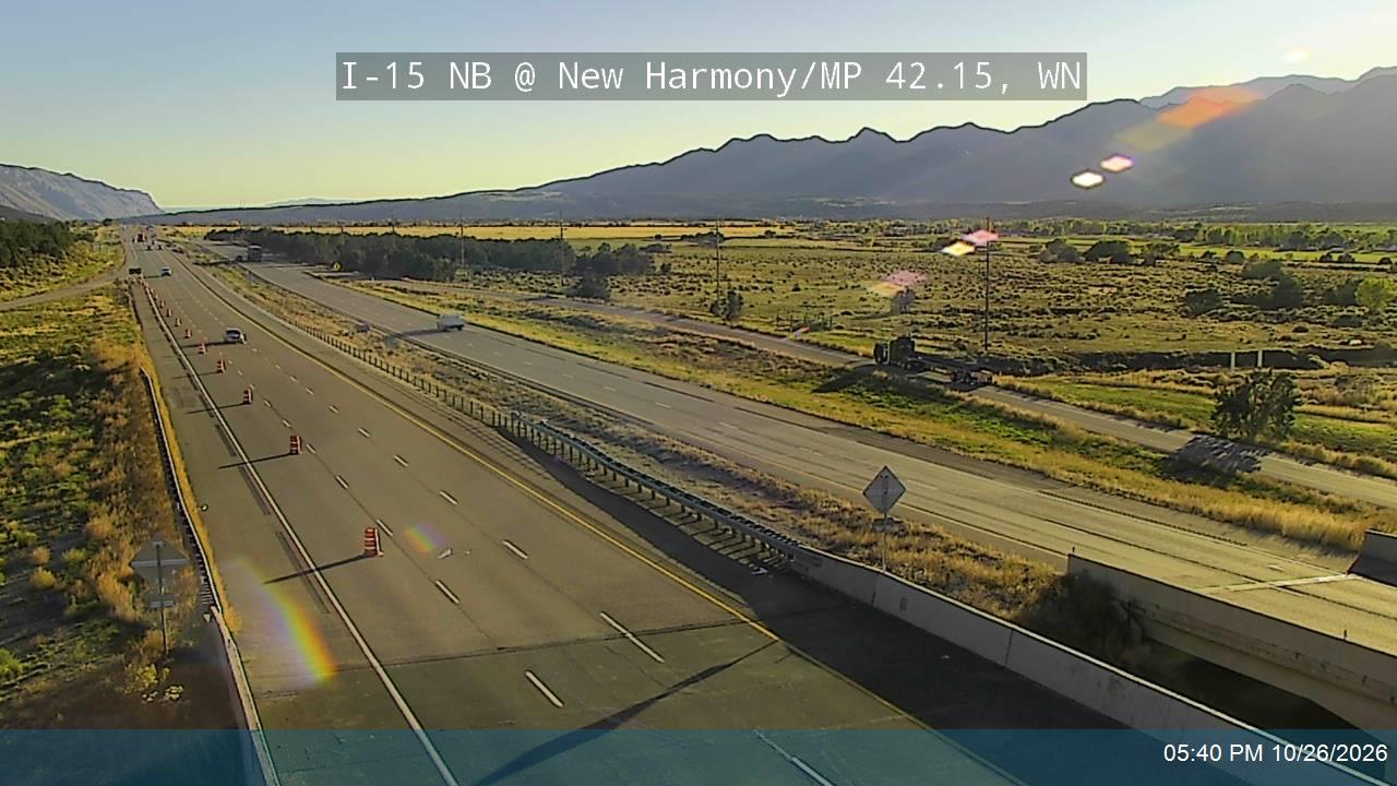 I-15 NB @ New Harmony / MP 42.15, WN
