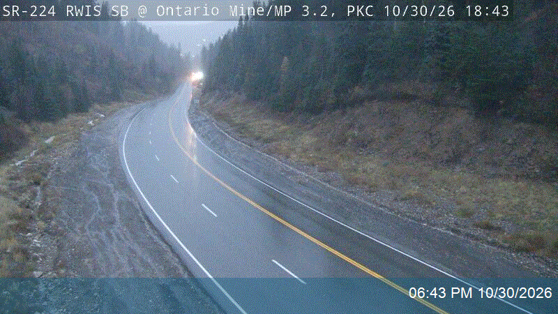 SR-224 / Marsac Ave RWIS SB @ Ontario Mine / MP 3.22, PKC road camera