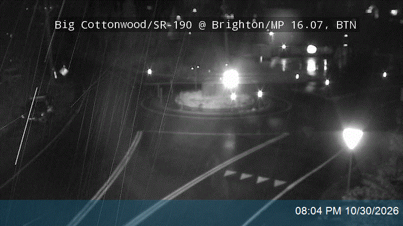 Big Cottonwood Canyon Rd / SR-190 @ Brighton / MP 16.07, BTN road camera