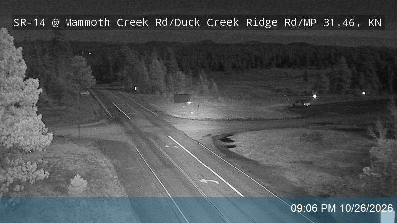 SR-14 EB @ Mammoth Creek Rd / Duck Creek Ridge Rd / MP 31.06, KN