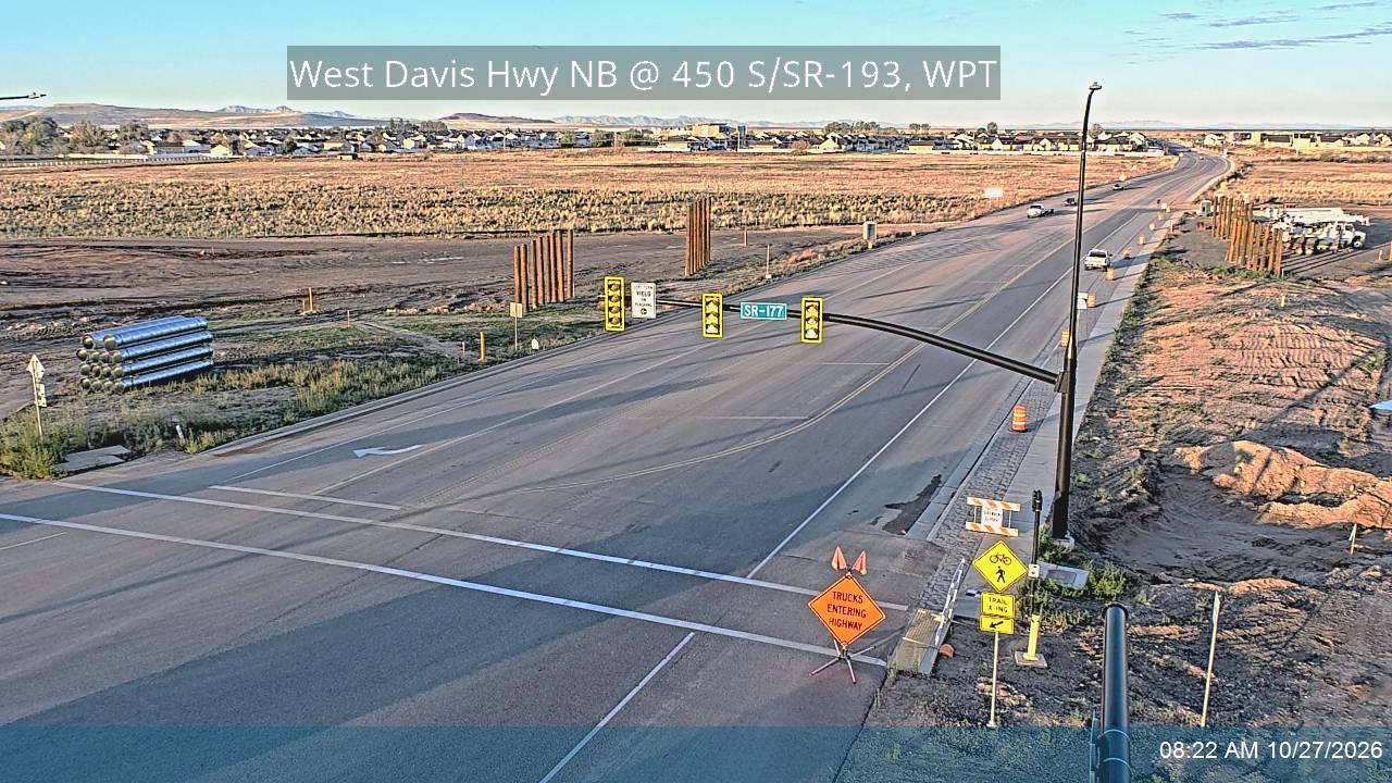 West Davis Hwy / SR-177 NB @ 450 S / SR-193 / MP 15.57, WPT