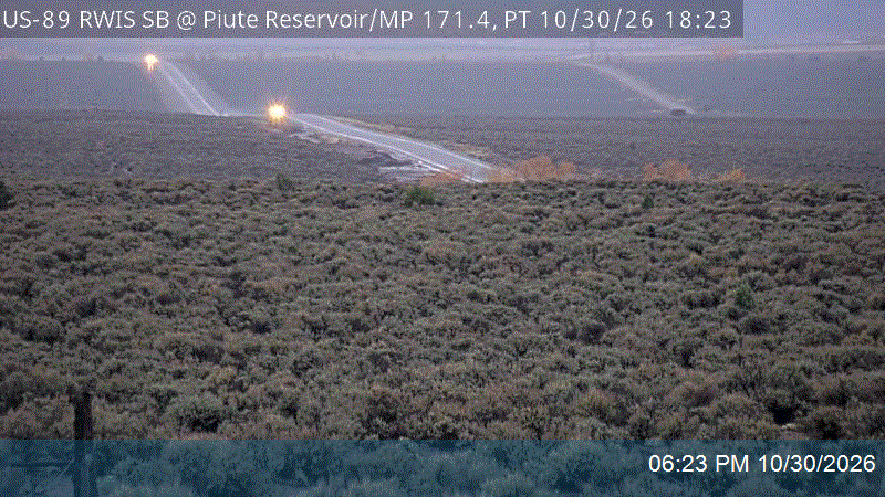 US-89 RWIS SB @ Piute Reservoir / MP 171.8, PT road camera
