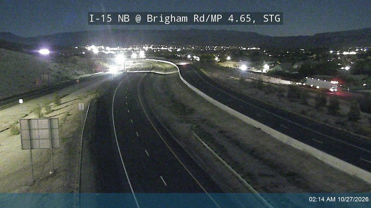 I-15 NB @ Brigham Rd / MP 4.65, STG