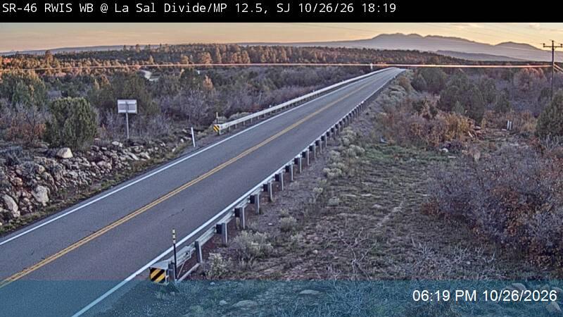 SR-46 RWIS WB @ La Sal Divide / MP 12.5, SJ